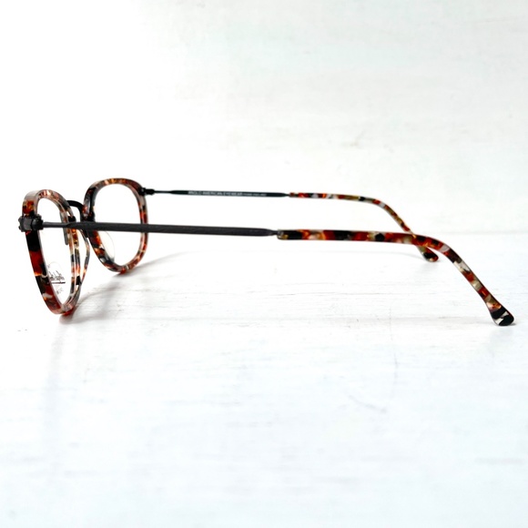Anglo American Optical Mosaic Confetti Red Orange Multi Marble Acetate 'Rialto' - Picture 6 of 16